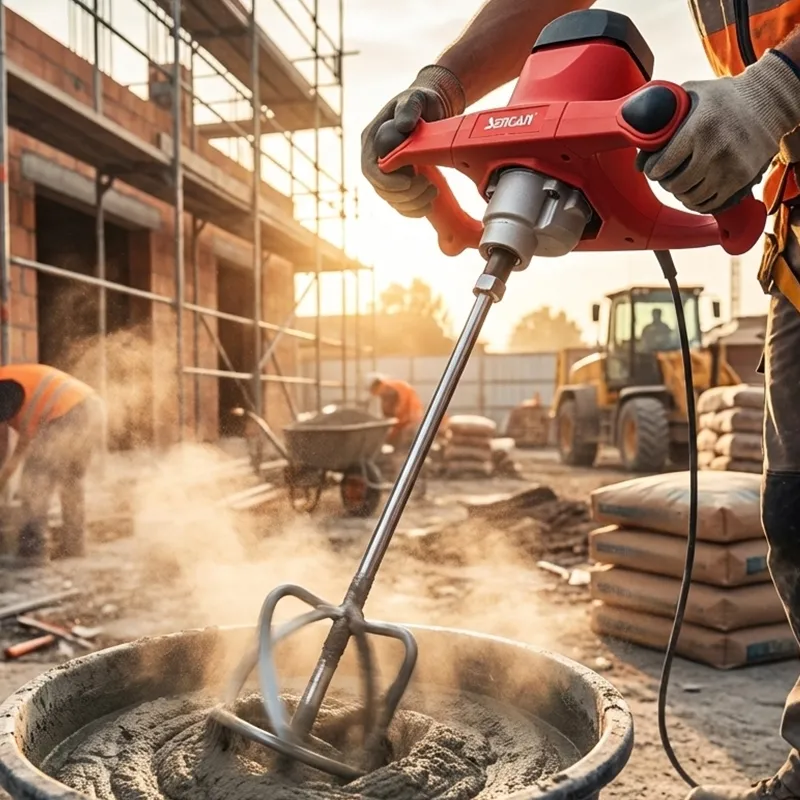 Sencan 581404 1200 Watt Profesyonel Devir Ayarlı Boya ve Harç Karıştırıcı Mikser