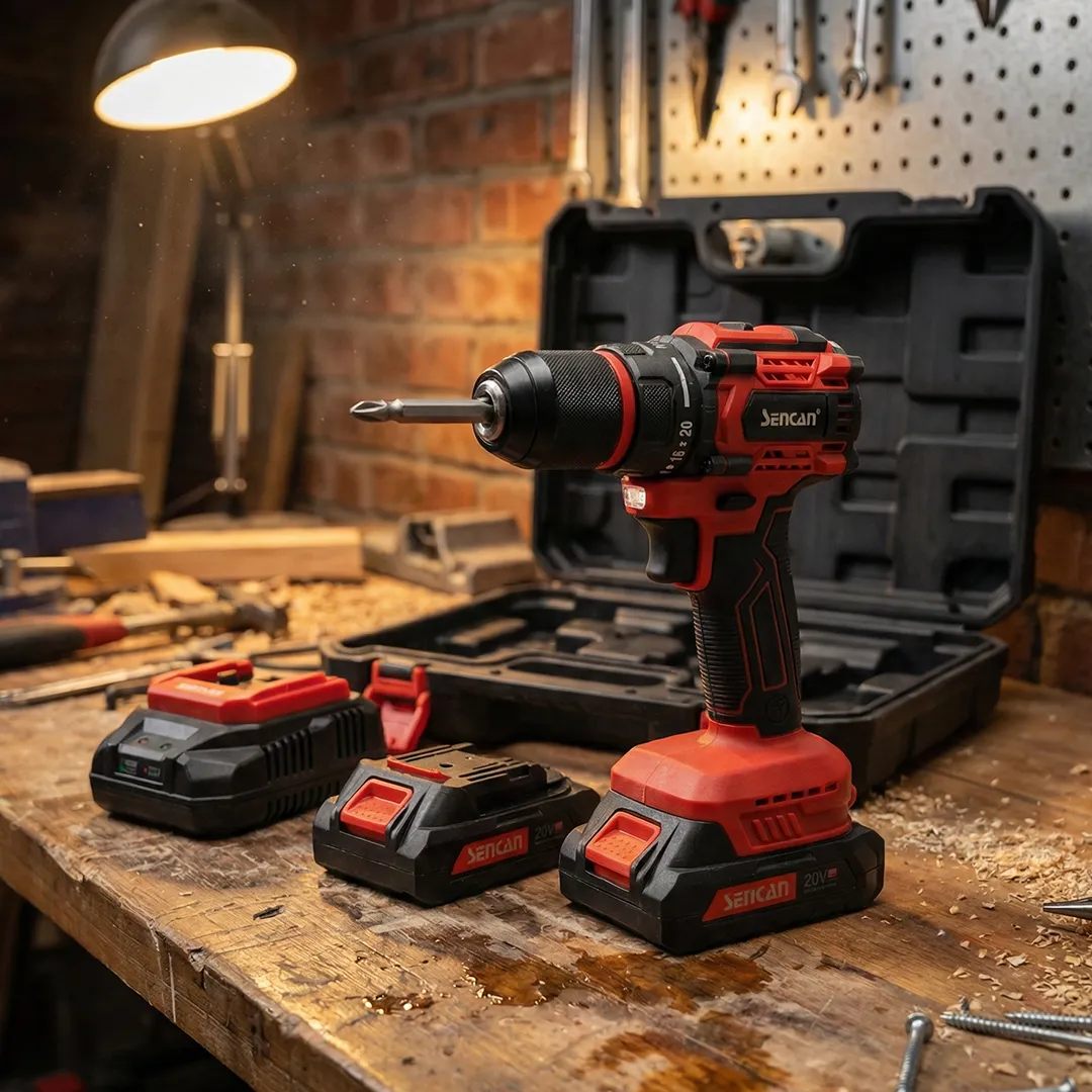 sencan Sencan D531308 FULL SET  20V Kömürsüz Şarjlı Vidalama Matkap - 70 Nm (2.0Ah)