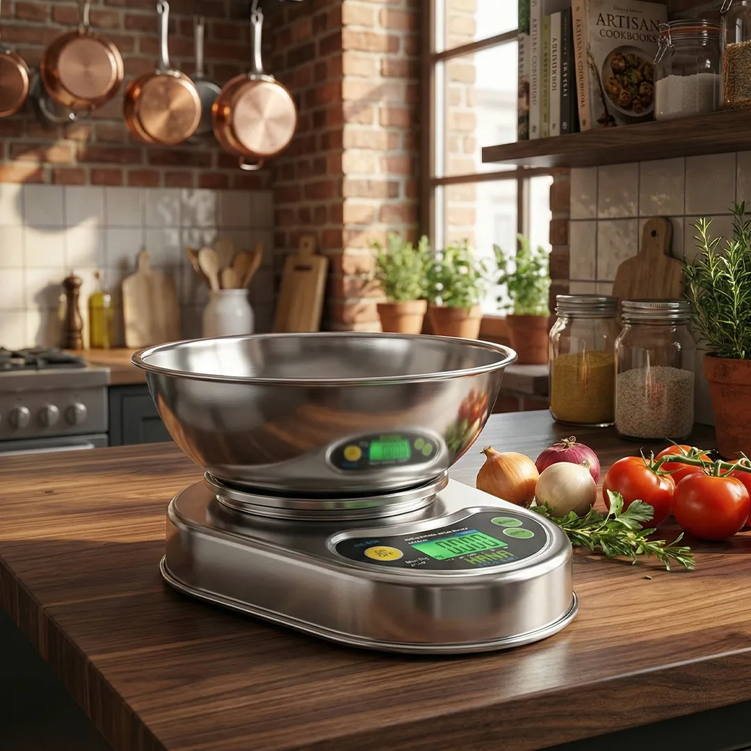 Hana Hana HS-008 Full Paslanmaz Çelik Dijital Mutfak Terazisi 5 Kg / 1 gr (Kefeli Model)