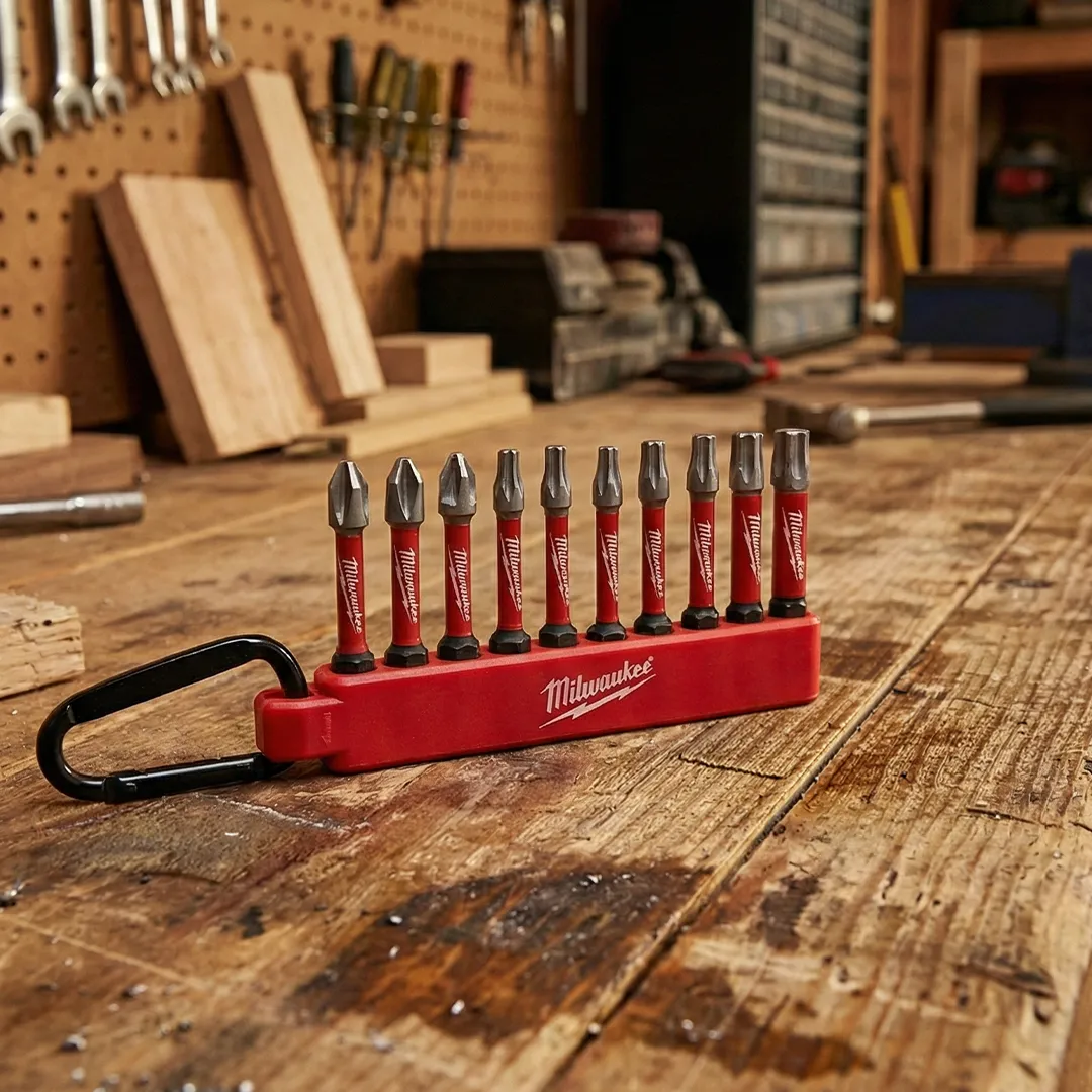 Milwaukee Milwaukee Shockwave 10 Parça Karabinalı Bits Uç Seti - Darbeye Dayanıklı (4932480941)