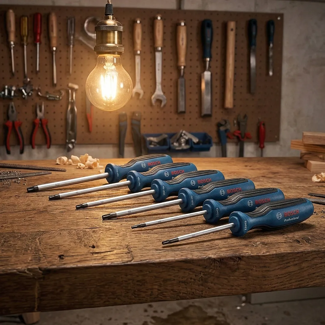 Bosch Professional 6 Parça Torx Tornavida Seti - S2 Çelik - L-BOXX Uyumlu