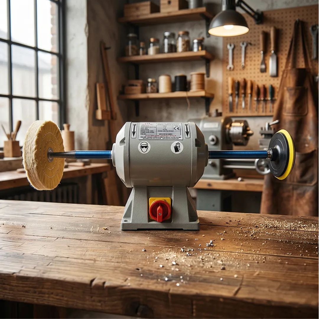 Gürmaksan GR 175 0.75 Kw Tesbih ve Kuyumcu Tipi Polisaj Makinesi ZIMPARA-KEÇE HEDİYELİ