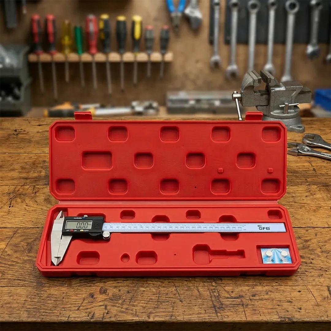 GFB 1053 Büyük Ekran Dijital Kumpas 300 mm (Plastik Kutulu ve Yedek Pilli)