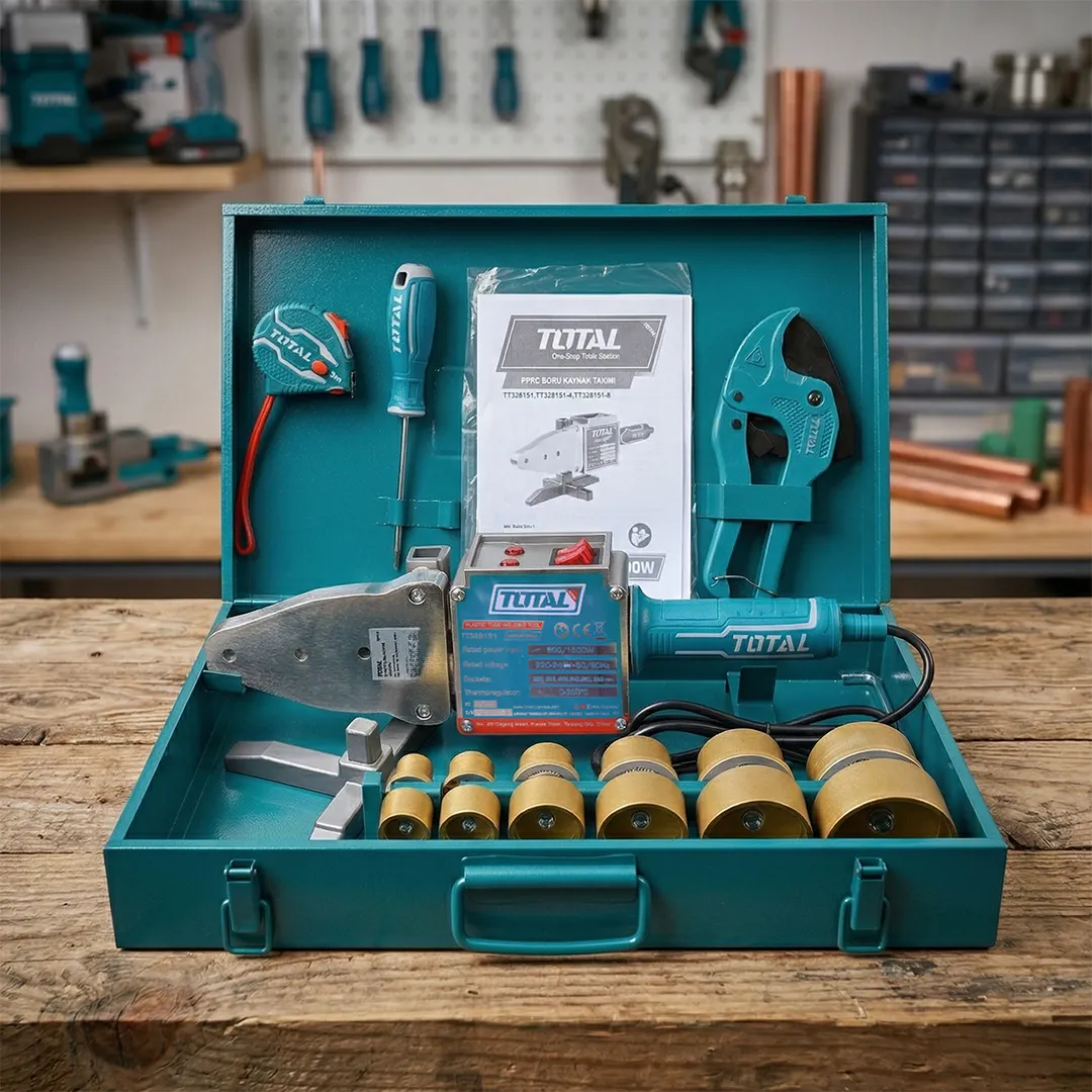 Total TT328151 1500W Çantalı Plastik Boru Kaynak Makinesi Seti