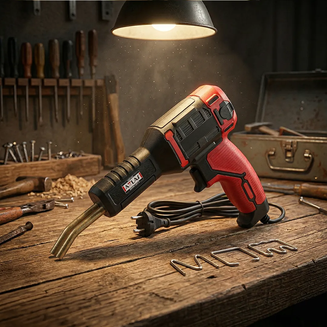 Attlas ATPK 50 50W Çantalı Plastik Tampon Tamir Kaynak Makinesi Tabancası ve Tel Seti