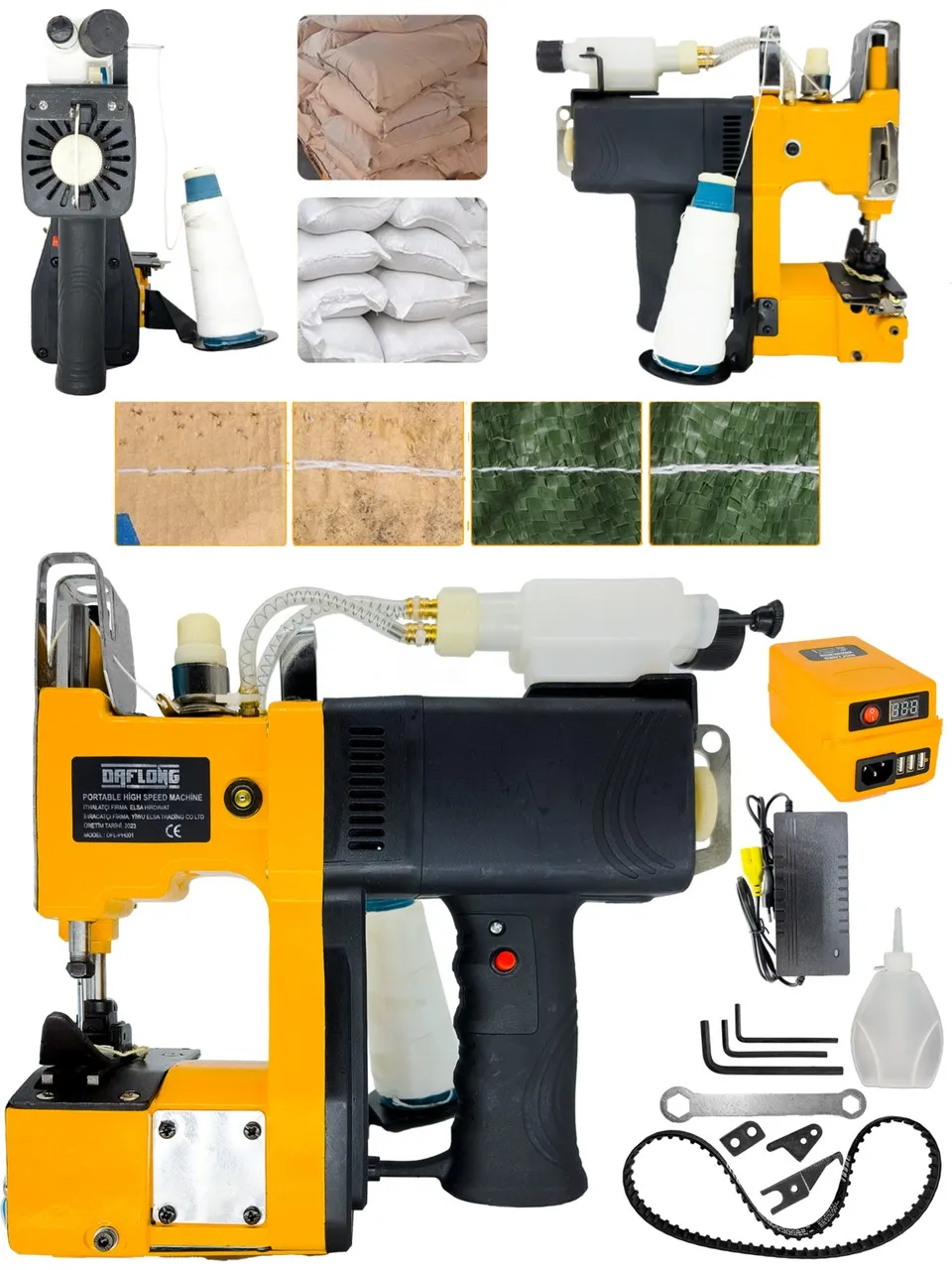 Daflong DFL PH001 Tek Akülü Şarjlı Çuval Dikme Makinesi